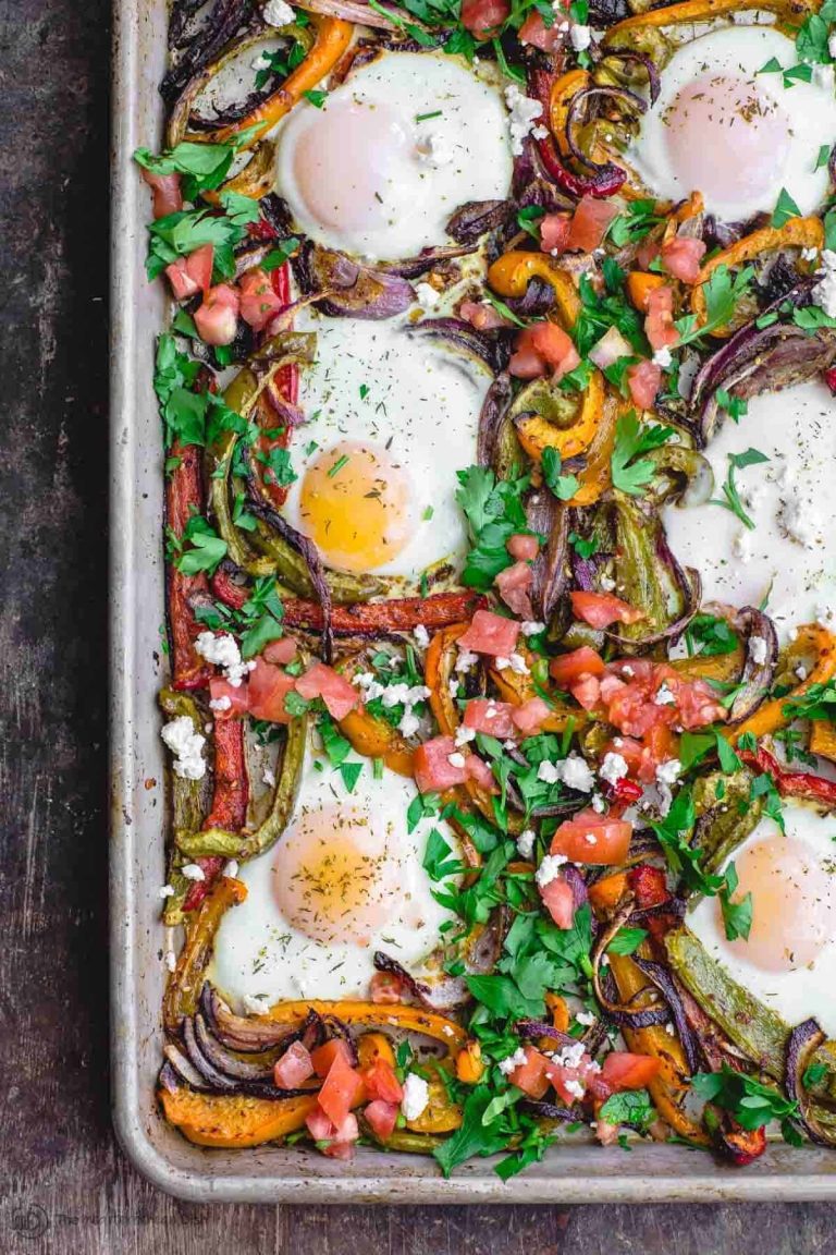 Simple Sheet Pan Eggs and Vegetables