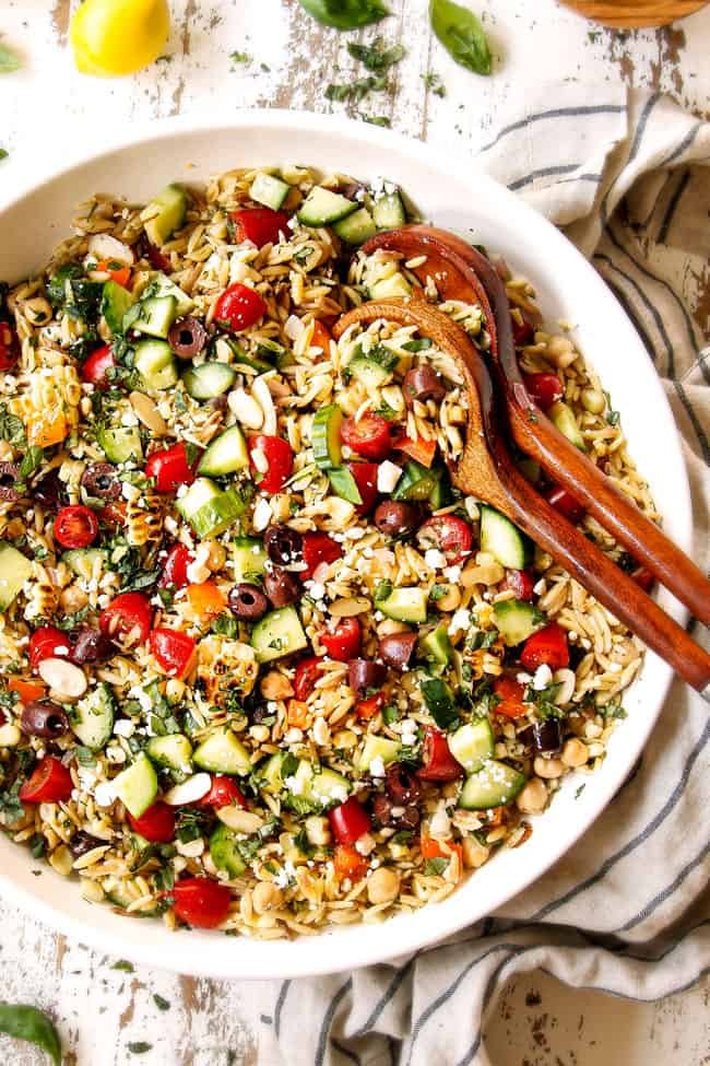 MEDITERRANEAN ORZO PASTA SALAD