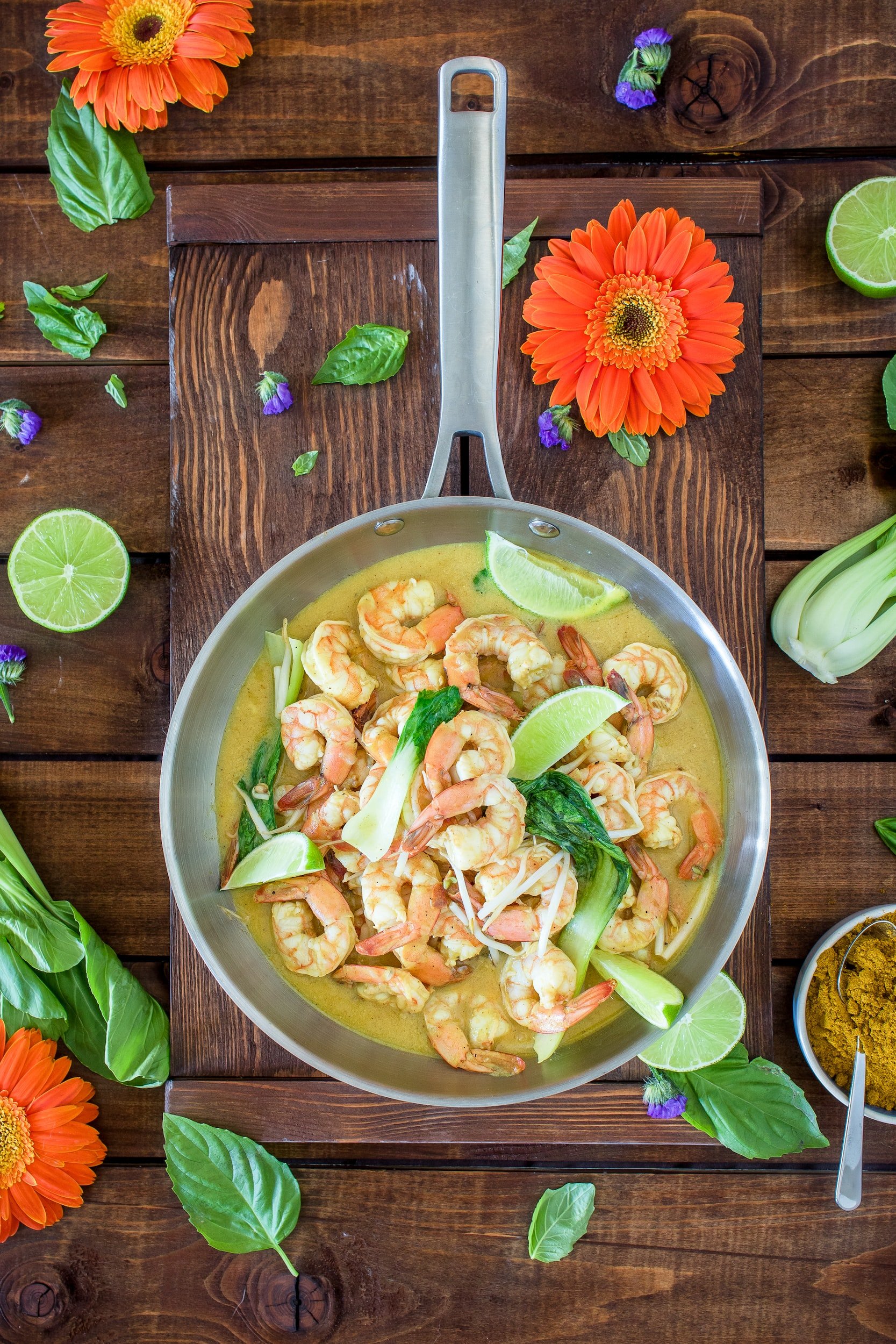 Cilantro Lime Shrimp with Zucchini Noodles