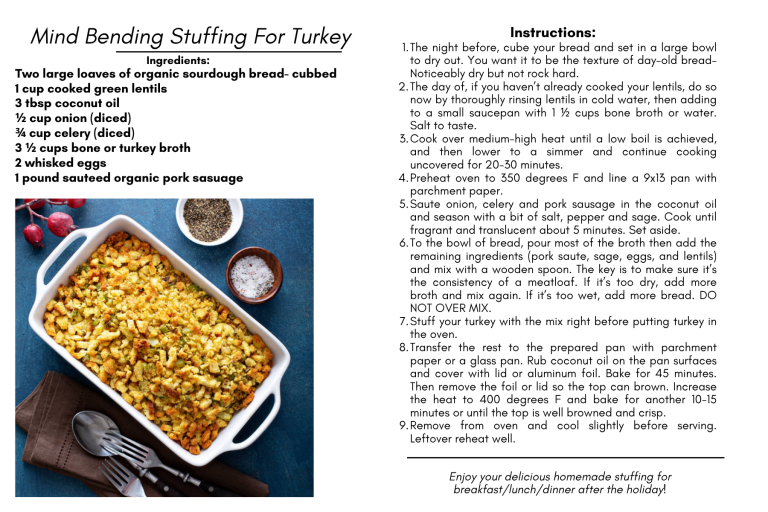 Recipe-Mind Bending Stuffing For Turkey