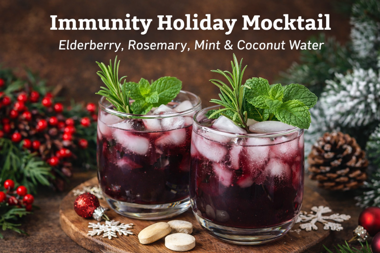 Immunity Holiday Organic Mocktail- Recipe